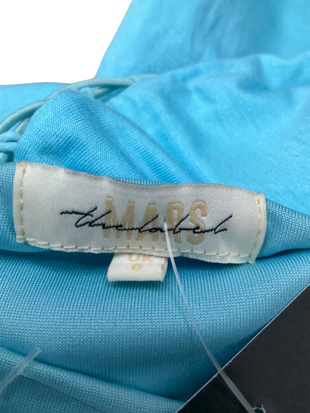 Mars the Label Blue Lace Up Maxi Dress UK 6