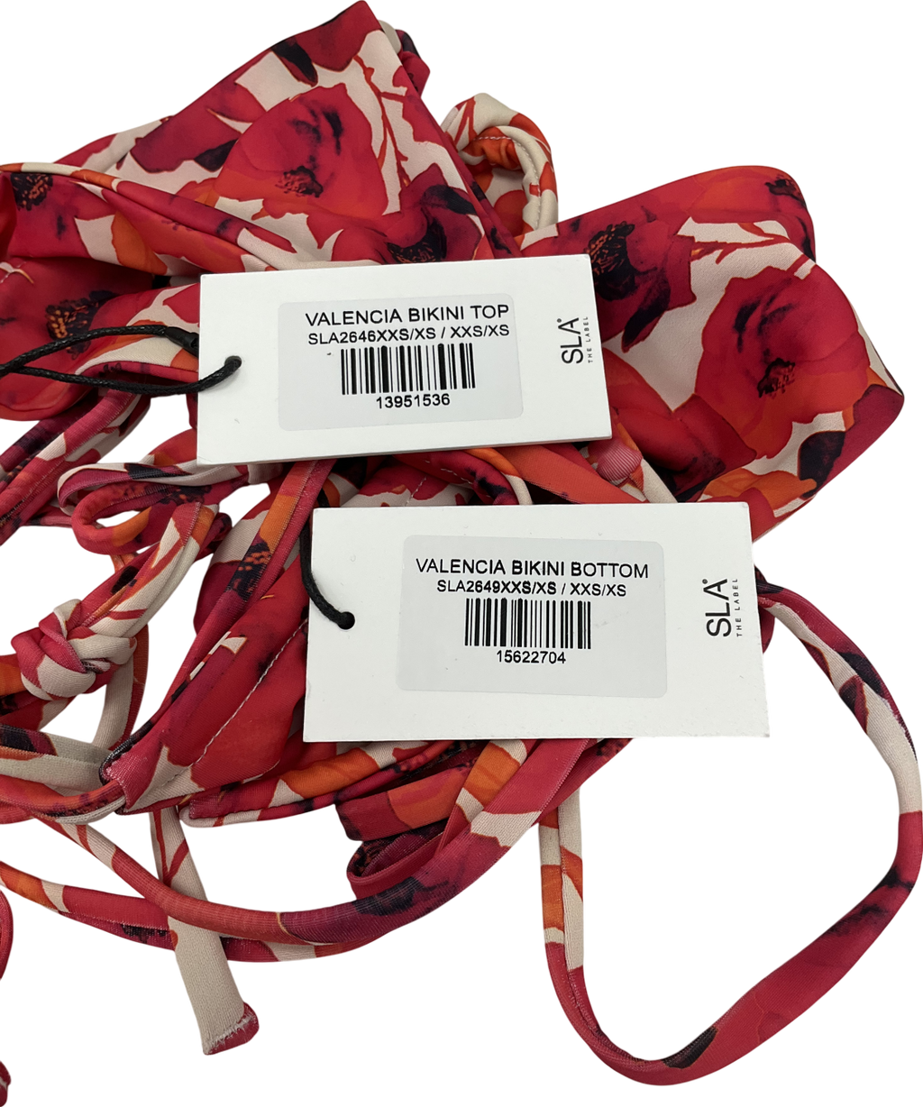 SLA the label Red Valencia Bikini UK XXS-XS