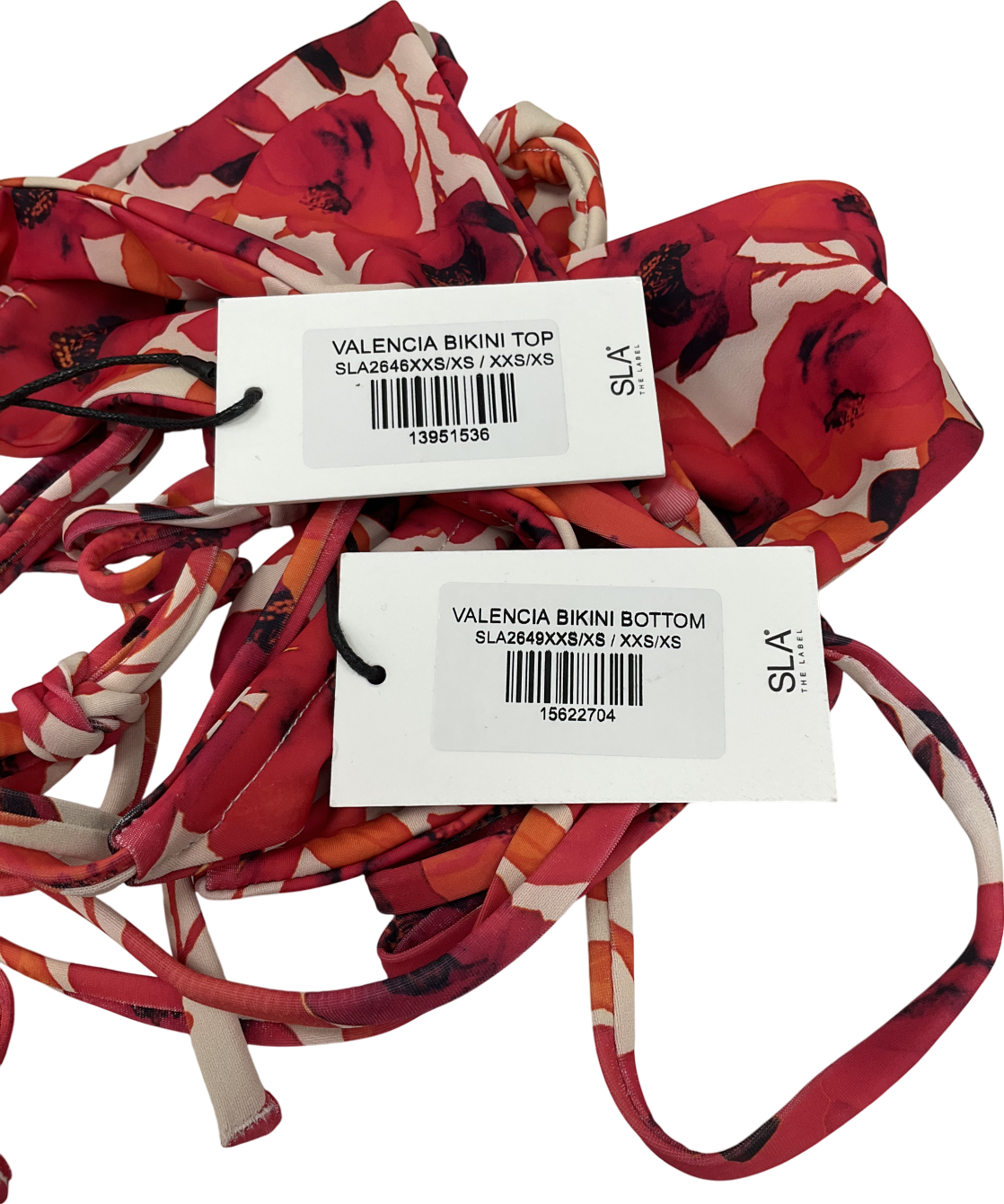 SLA the label Red Valencia Bikini UK XXS-XS