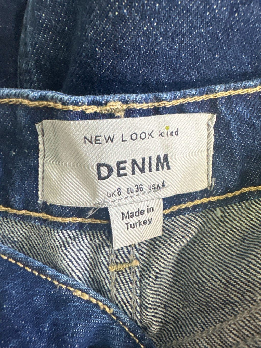 New Look Blue Denim Maxi Skirt UK 8