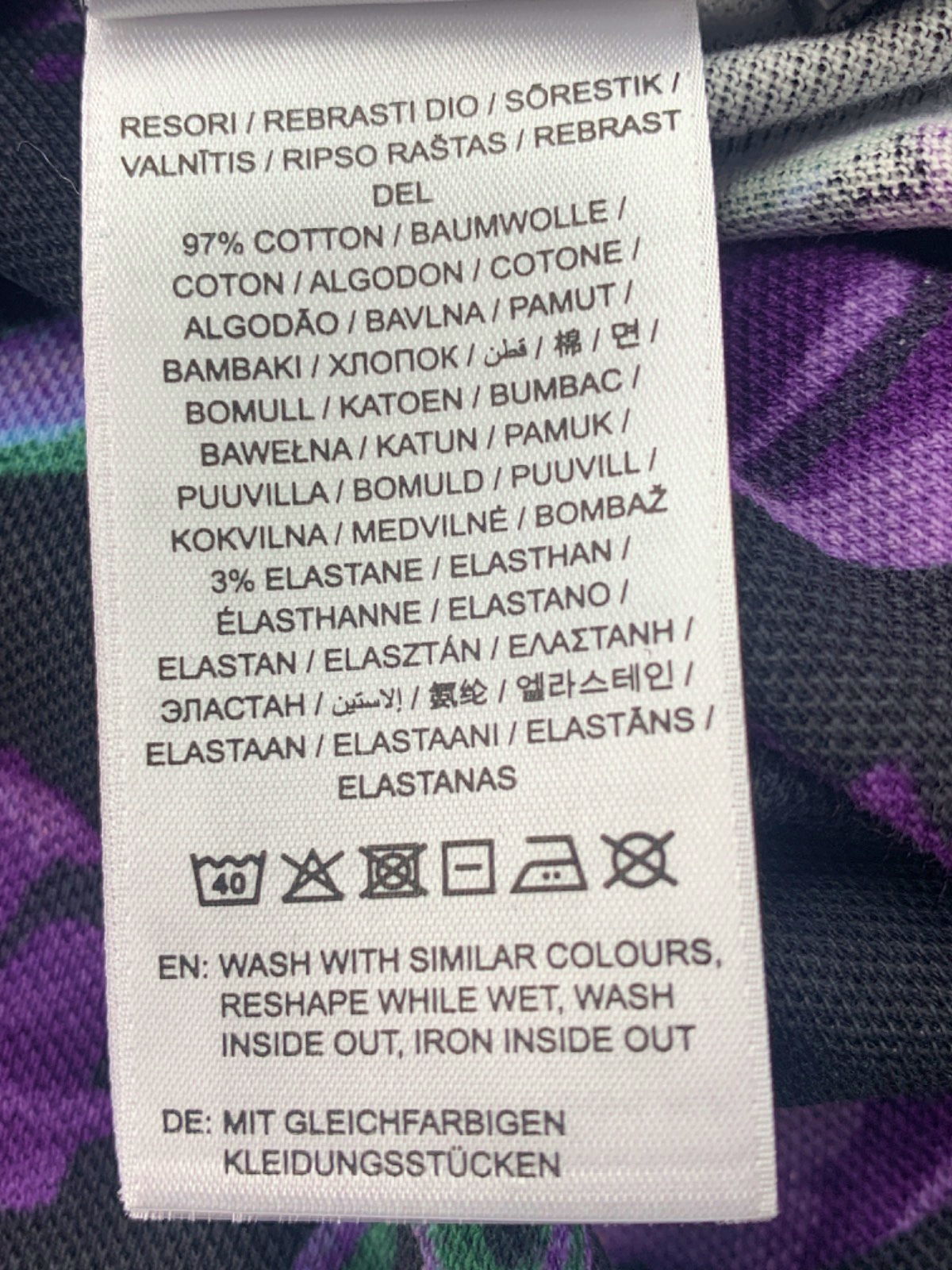 Gant Dark Violet Iris SS Pique Polo Shirt UK M