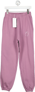 7 Days Active Dusty Lilac 100% Organic Soft Cotton Joggers UK M