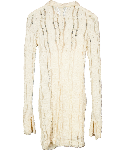 Free People Cream Shayla Lace Mini Dress UK XS