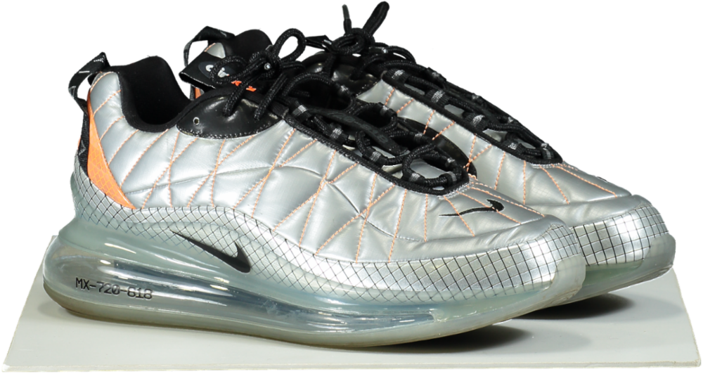 Nike Air Max 720-818 Metallic Silver Trainers UK 9