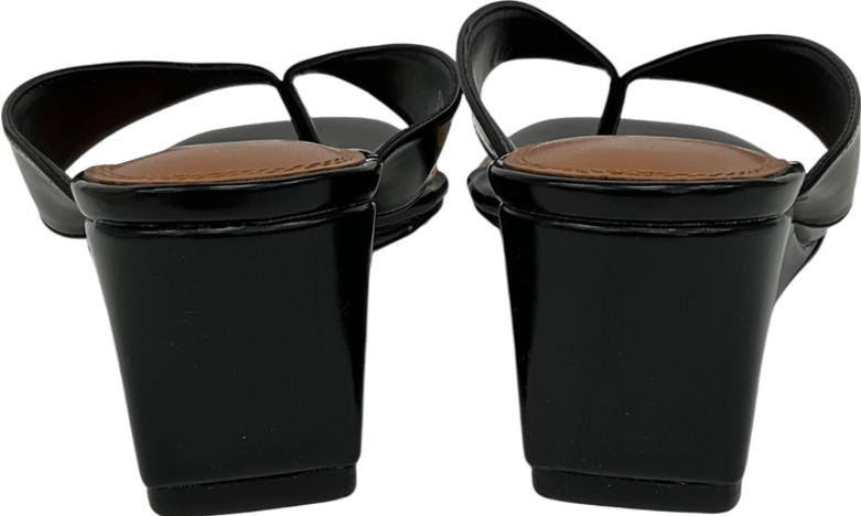 River Island Black Block Heel Mules UK 5 EU 38 👠