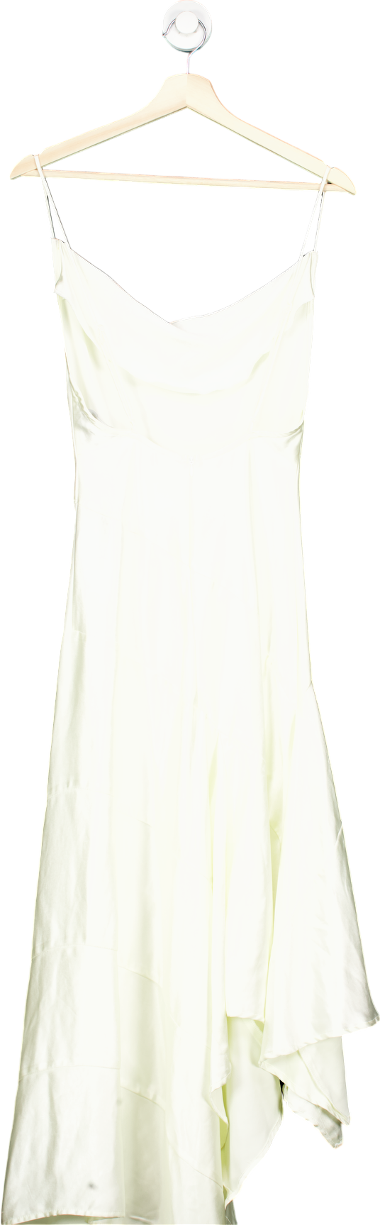 PrettyLittleThing White Tiered Skirt Strappy Maxi Dress UK 8