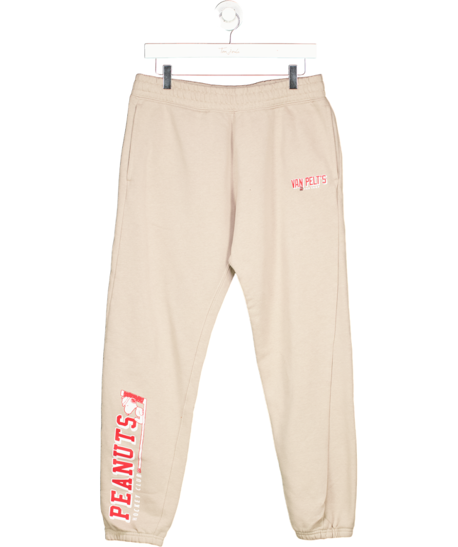 H&M Beige Van Pelts Regular Fit Joggers UK M