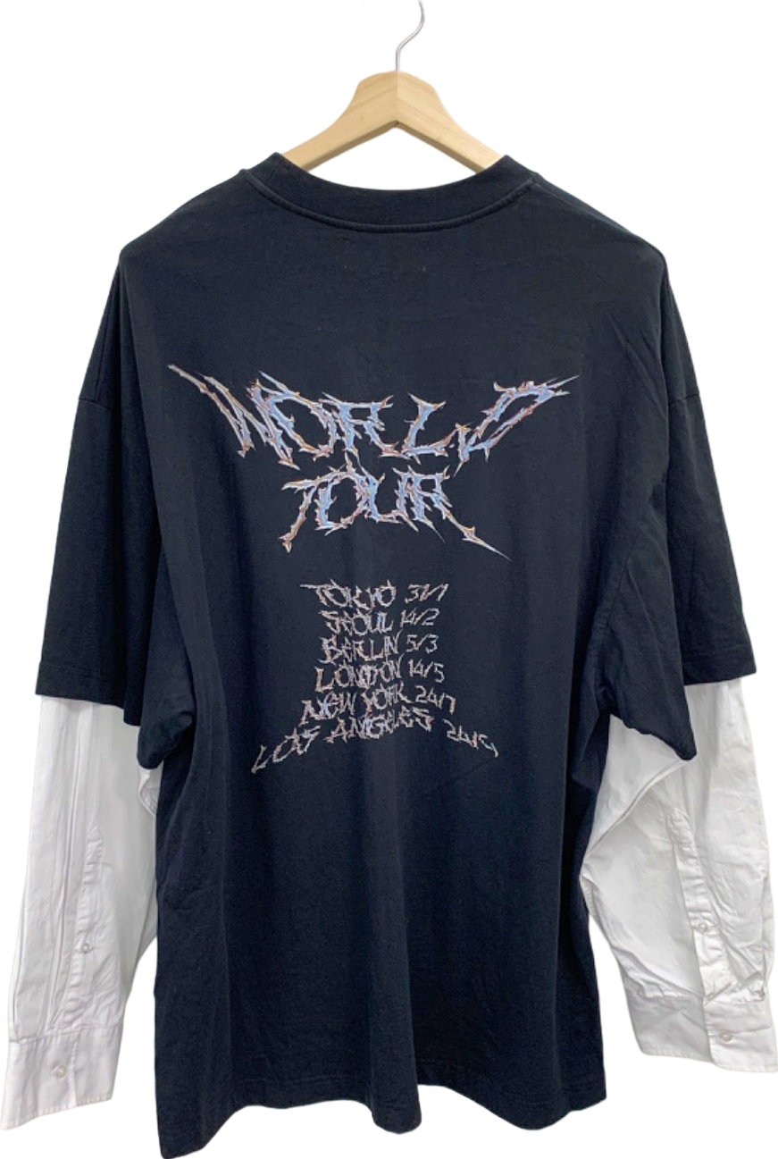 Arcana Black Long Sleeve Graphic T-Shirt UK XL