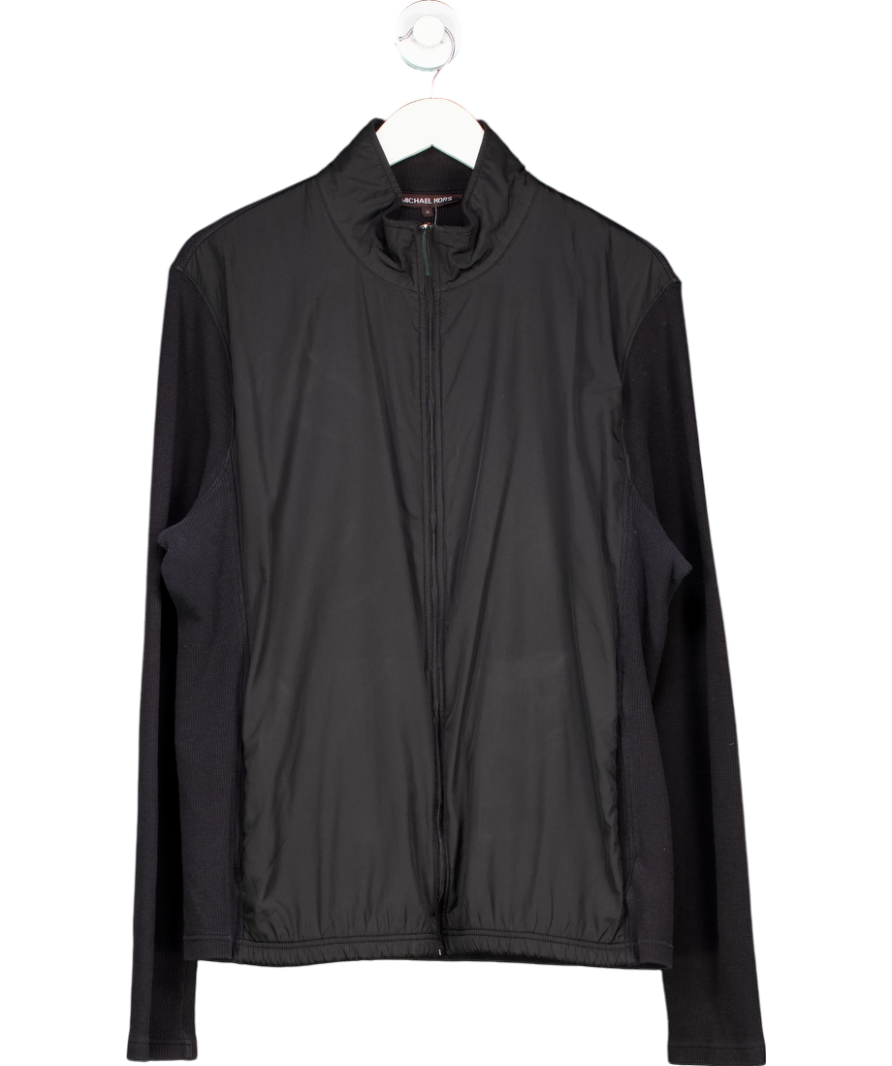 Michael Kors Black Cotton Blend Zip Up Jacket UK XL