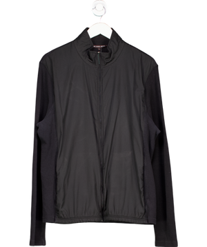 Michael Kors Black Cotton Blend Zip Up Jacket UK XL