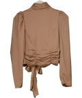 ginatricot Nude Lara Open Back Blouse Fr36 UK 8