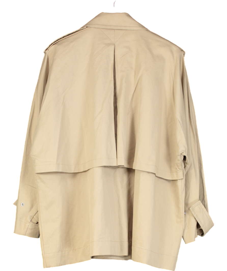 Arket Beige Short Trench Coat UK 8