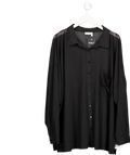 ASOS Black Curve Oversized Mesh Shirt UK 26