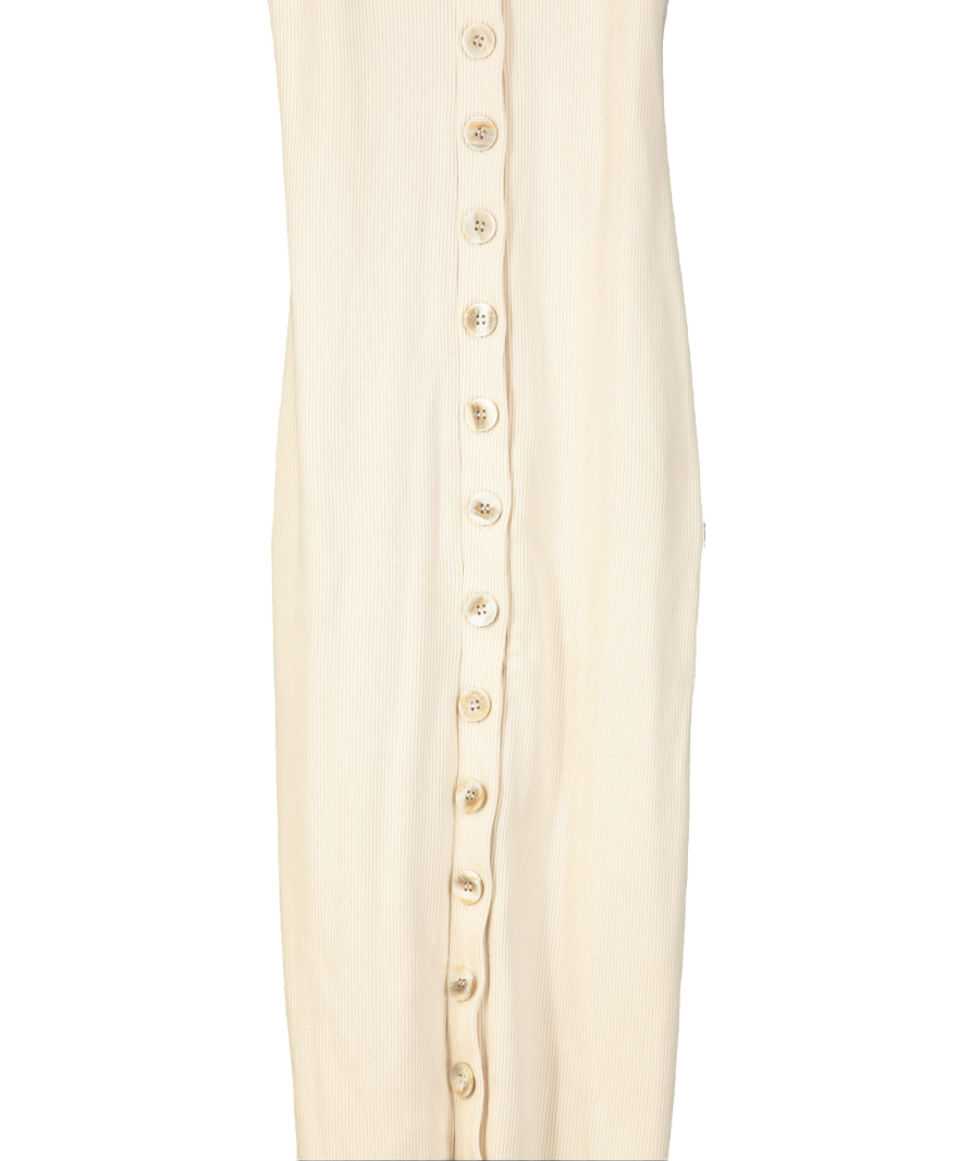 The Line by K Beige Harper Midi Dress UK M