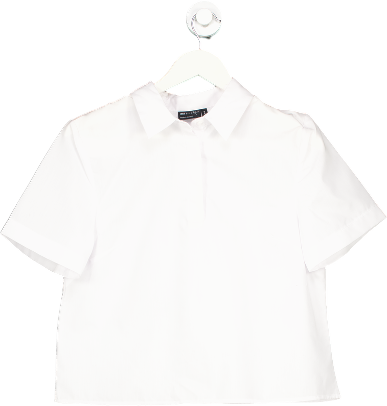 ASOS Design White Short Sleeve Shirt UK 8