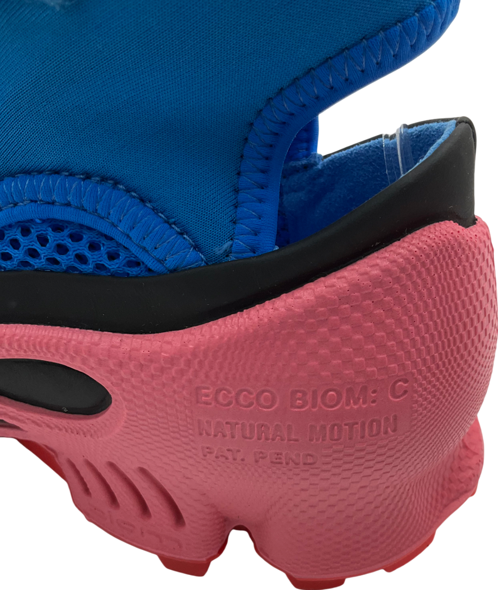 ecco Blue Boom C-trail W Leather High Top Trainer UK 4 EU 37 👠