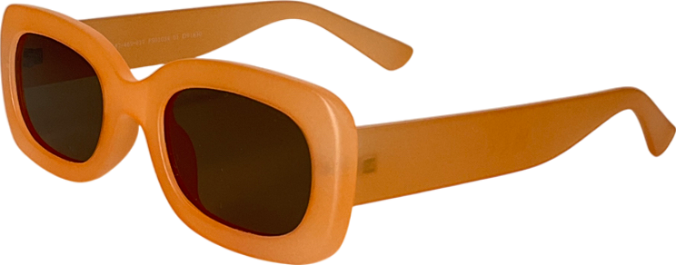 Next Orange Slim Rectangle Sunglasses One Size