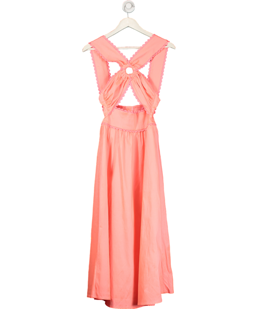 Celia B Orange Avalon Ring Detail Dress UK XS