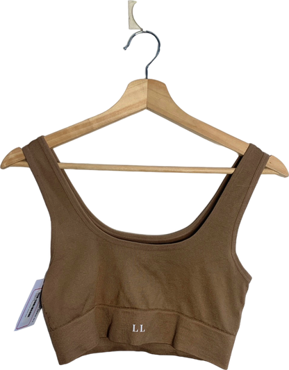 Love Leggings Brown Cropped Cami Top S UK 8-10