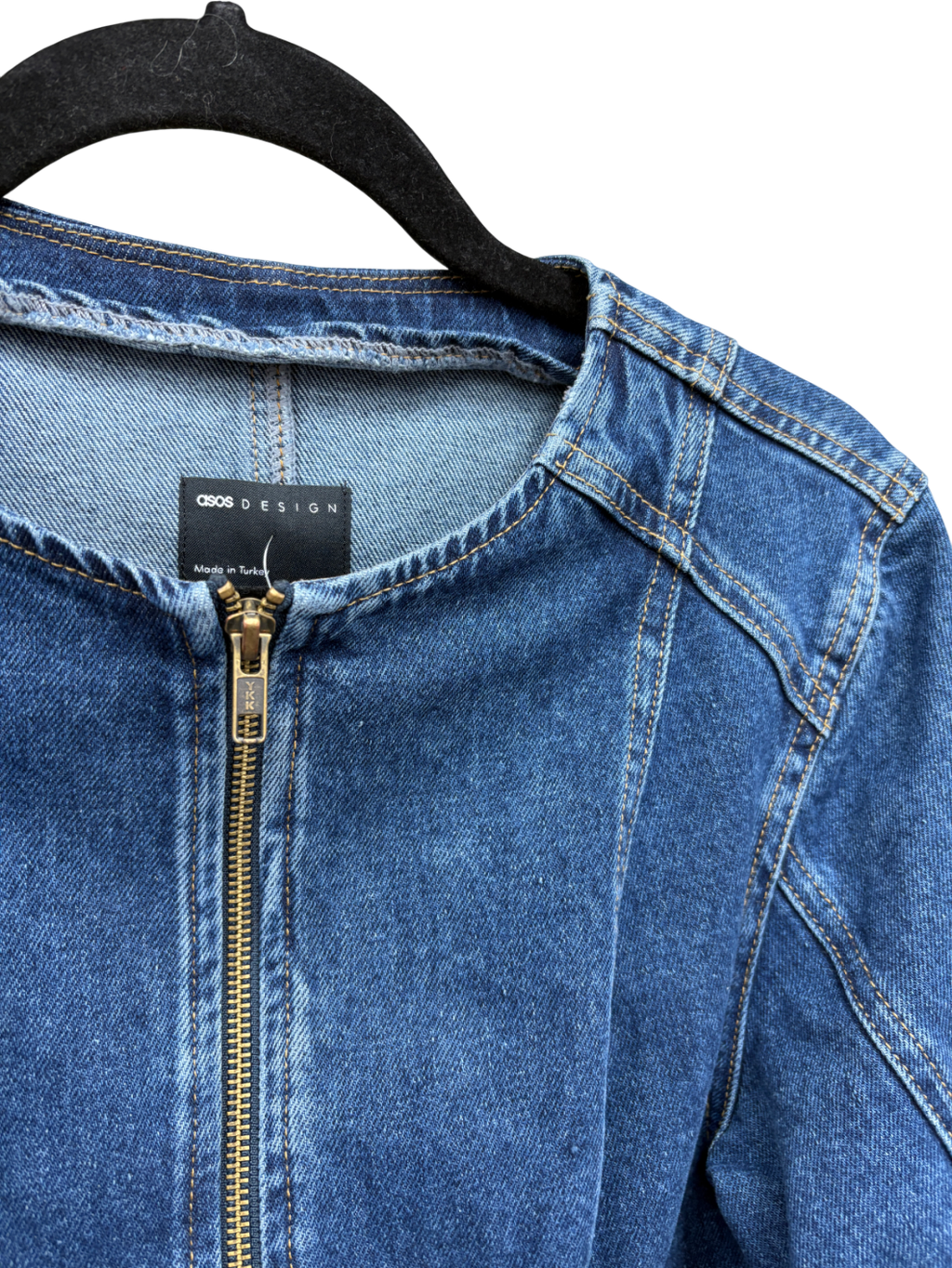 ASOS Blue Denim Cinched Jacket UK S