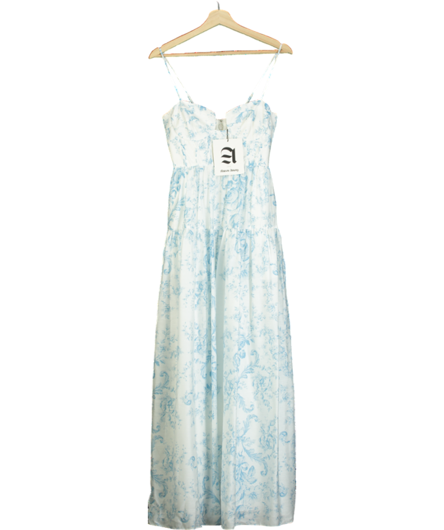 Maison Amory White The Windsor Maxi Dress UK XXS