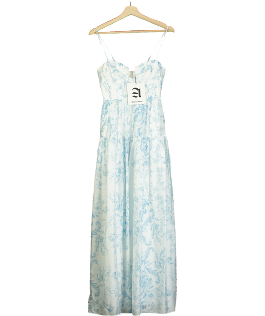 Maison Amory White The Windsor Maxi Dress UK XXS