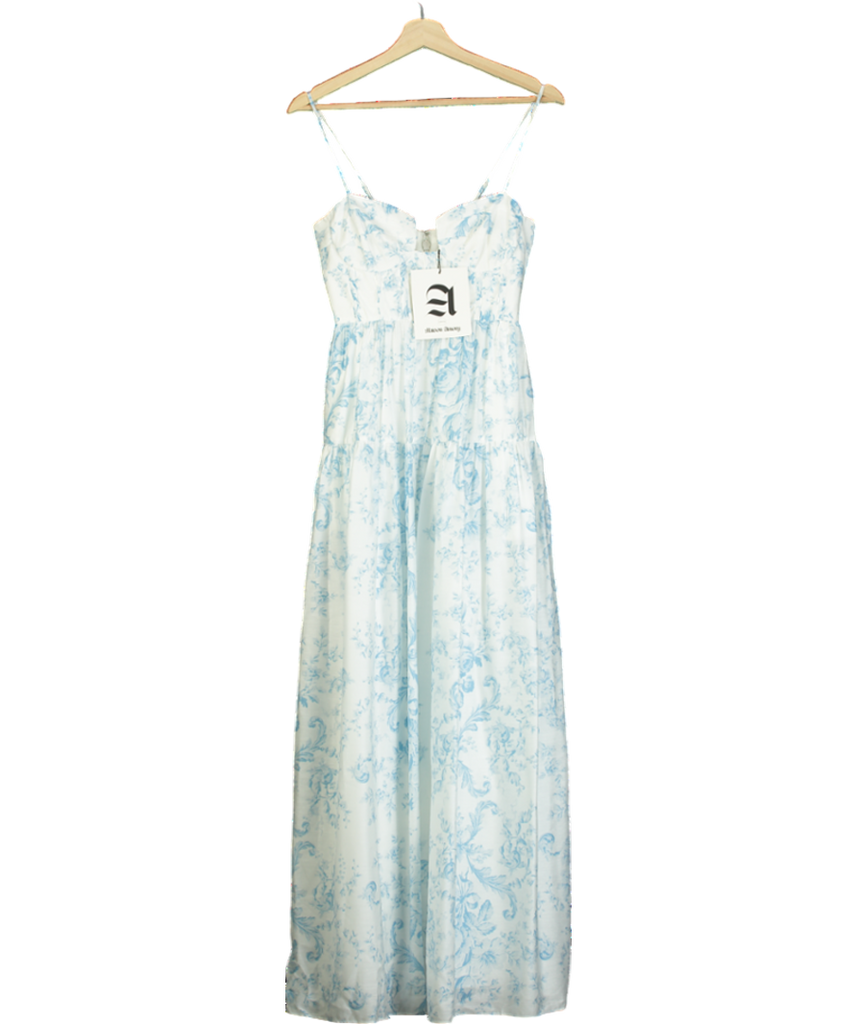 Maison Amory White The Windsor Maxi Dress UK XXS