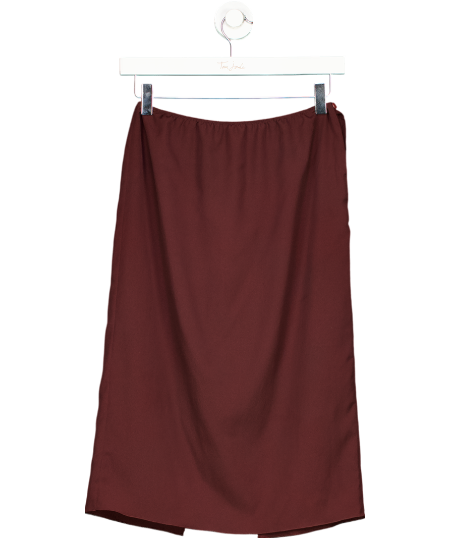 Prada Red Midi Pencil Skirt UK XS