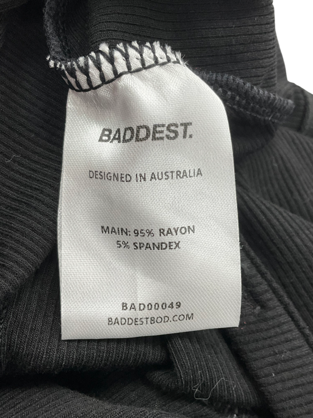 Baddest Bod Black Tanning Romper UK XL