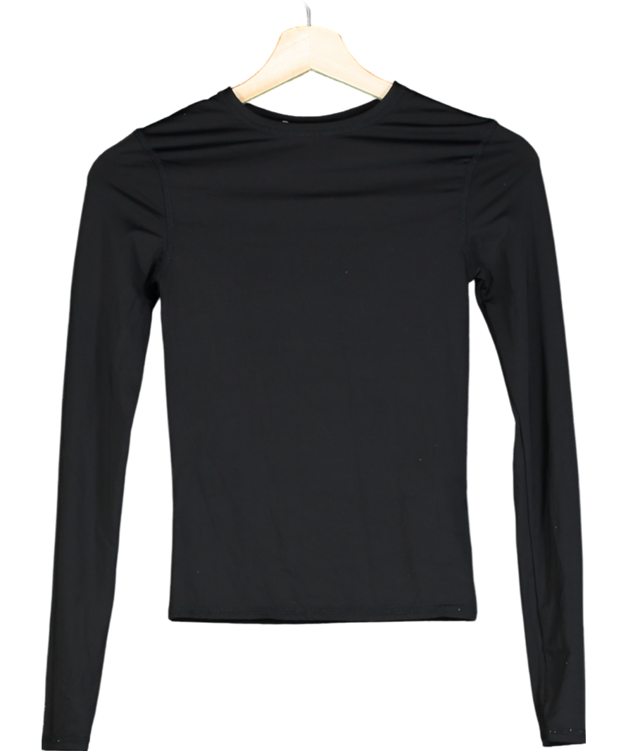 ZARA Black Dri-fit Long Sleeve Top UK S