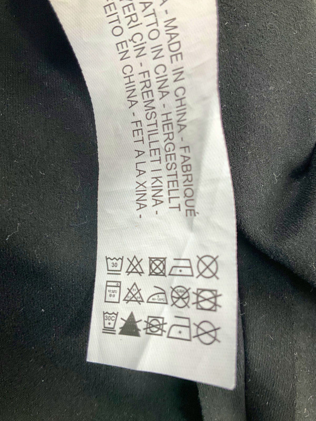 Zara Black Button-Front Skirt UK XS