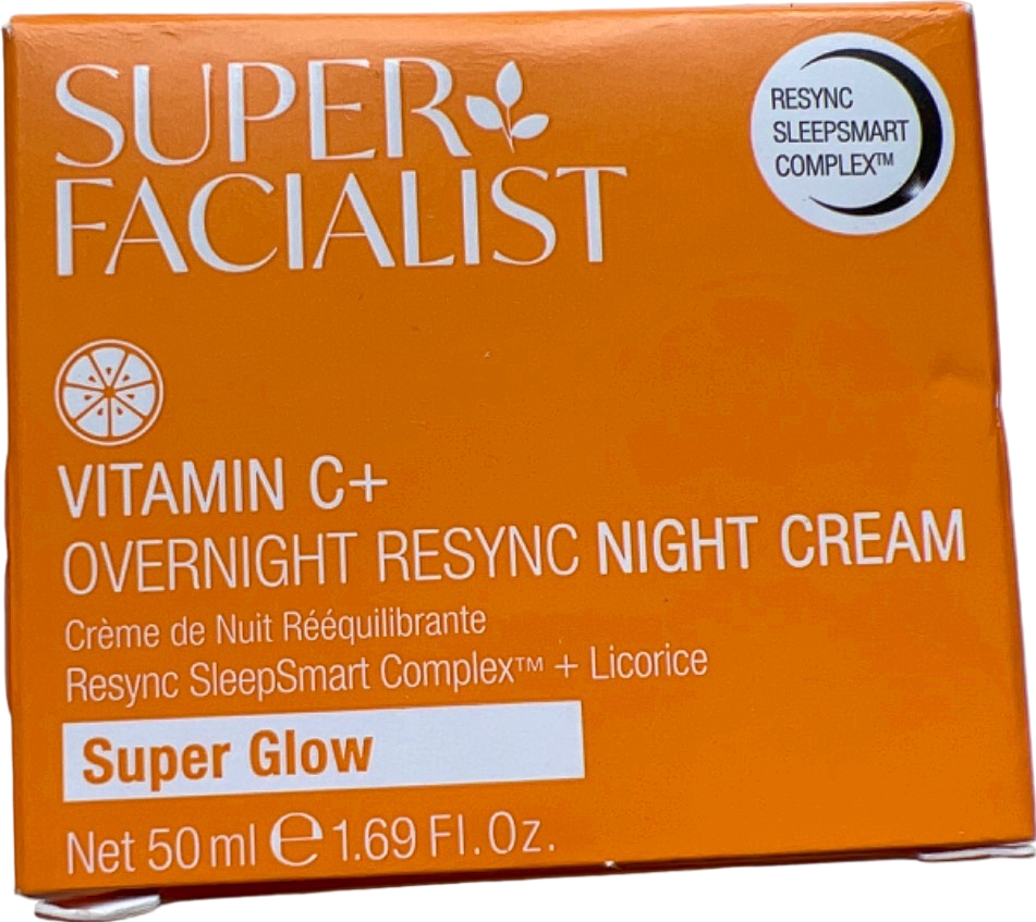 Super Facialist Vitamin C+ Overnight Resync Night Cream Super Glow 50 ml