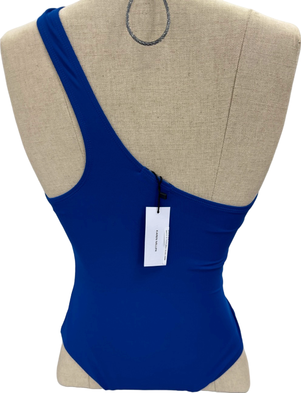 Karen Millen Blue Cut Out Ring Detail Swimsuit UK XS