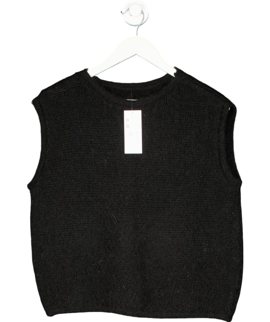 No. 1 George Street Black Molly Knit Vest One Size