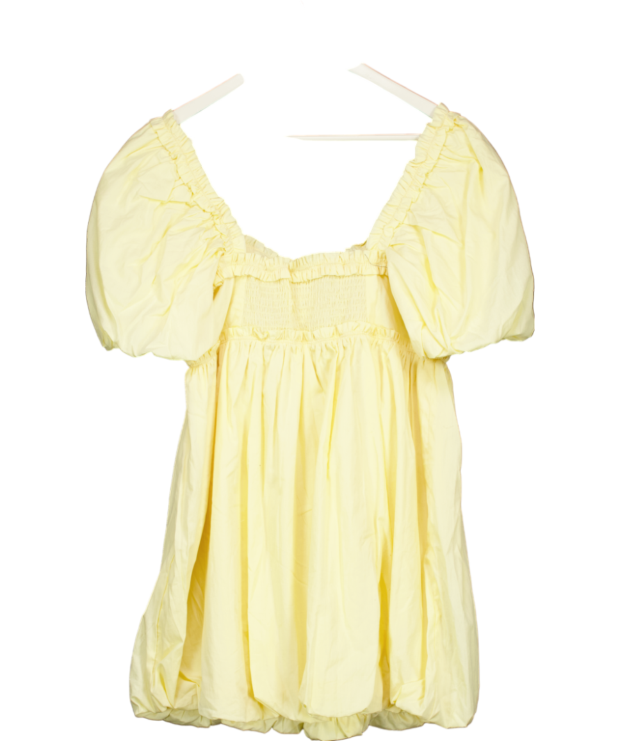 Free People Yellow Rendezvous Me Mini Dress UK S