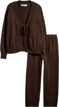 FREE PEOPLE 2-piece Chocolate Brown Loungewear Set UK M