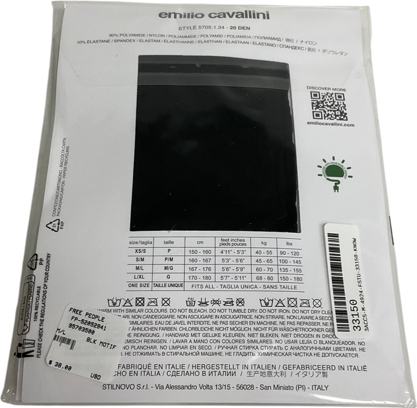 emilio cavallini Brown Leopard Tights UK M/L