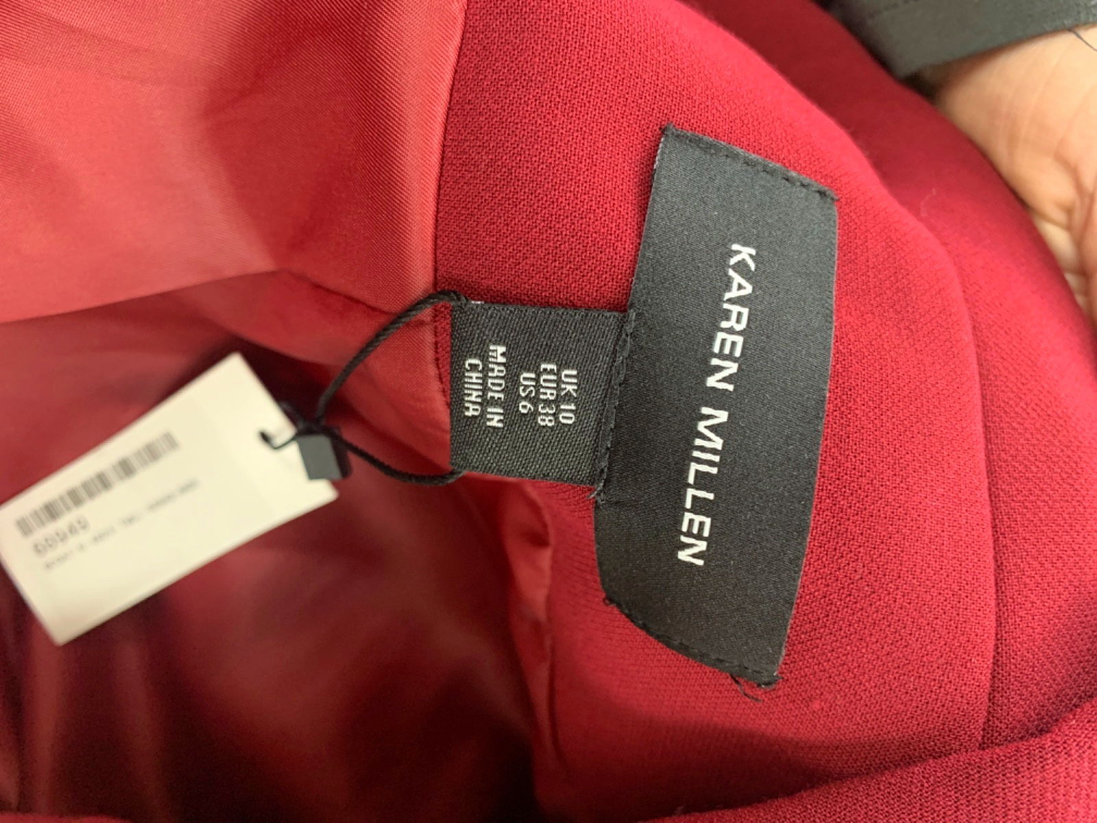 Karen Millen Red Double Breasted Blazer UK 10