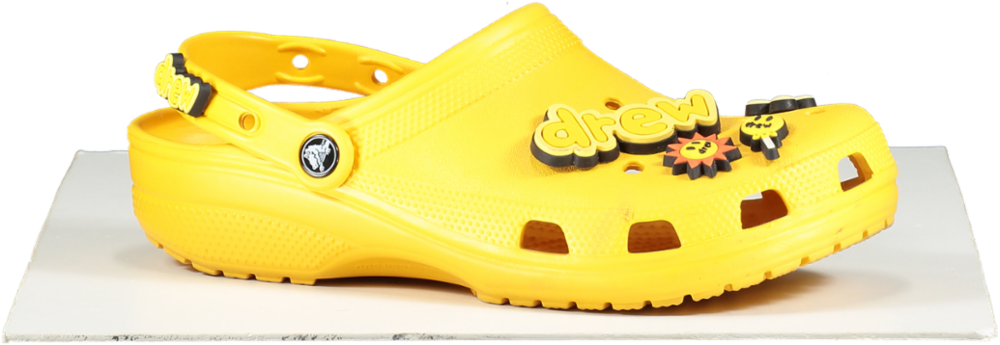x Justin Bieber Drew House Yellow Classic Crocs - RARE UK 9 EU 42 👠