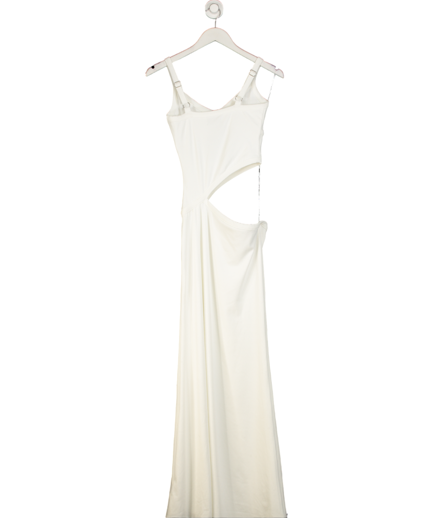 Peppermayo White V-neck Cut Out Maxi Dress UK 8