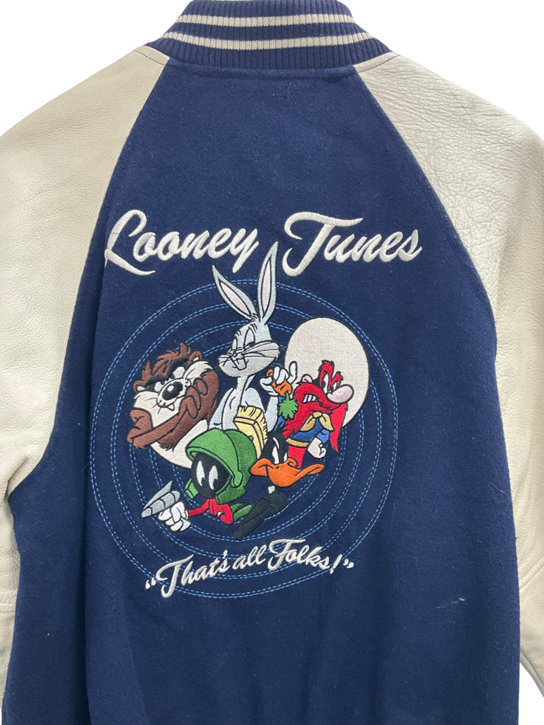 Warner Brothers Blue Looney Tunes Varsity Jacket UK S