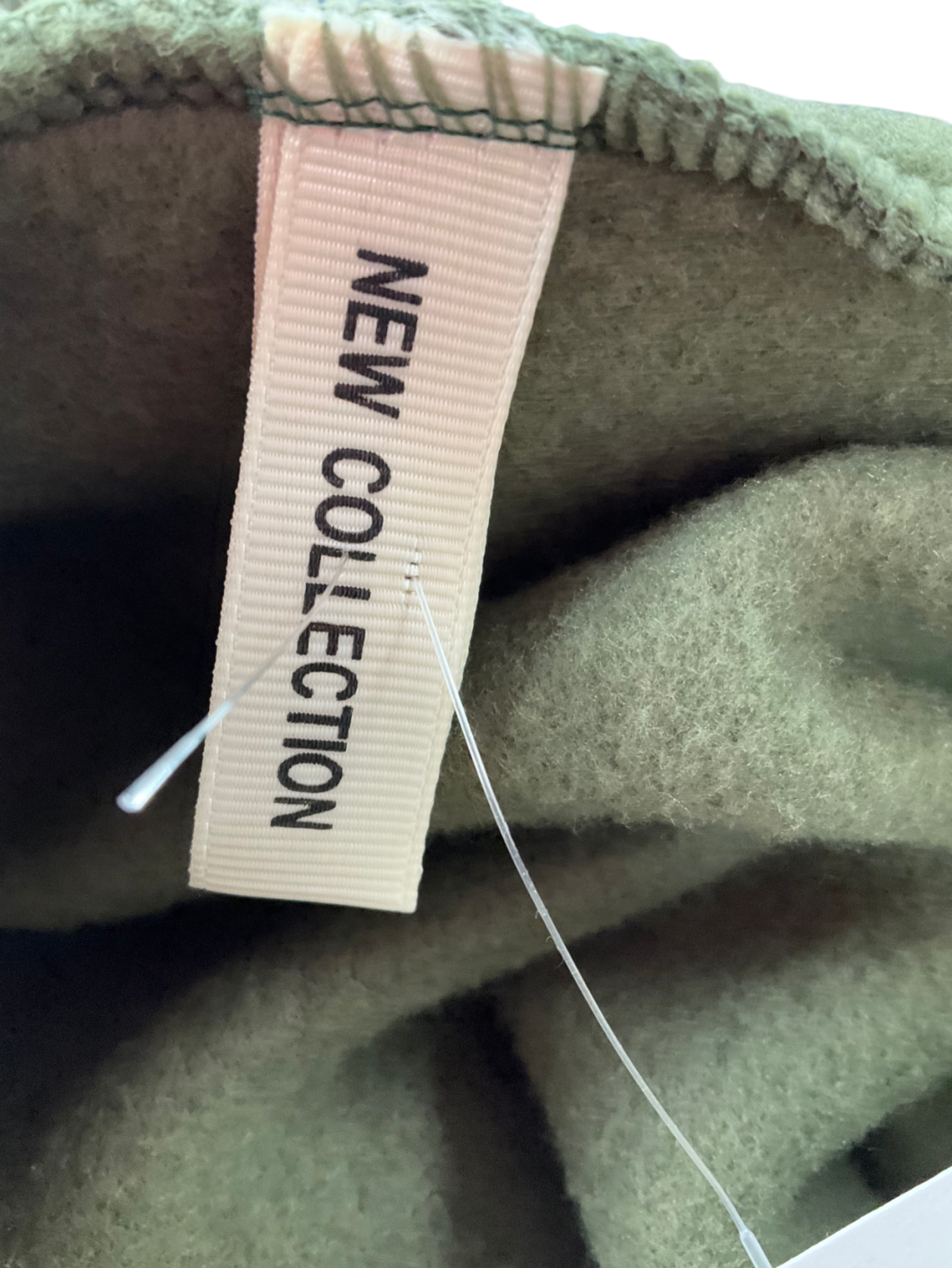 new collection Green Khaki Sequin Hooded JumperUK XL