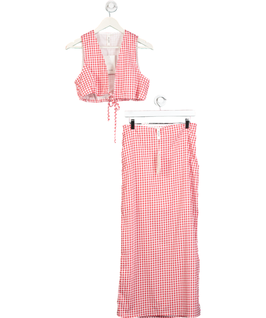 The Frolic Red X Lyds Butler Margalida Beach Skirt Co-ord UK 12
