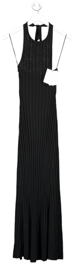 DISSH Black Goldie Halter Maxi Dress UK 8