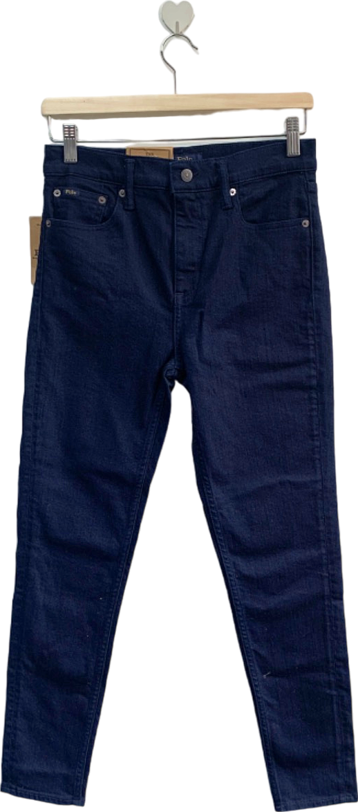 Polo Ralph Lauren Indigo The Tompkins Skinny High Rise Ankle Jeans Size 27