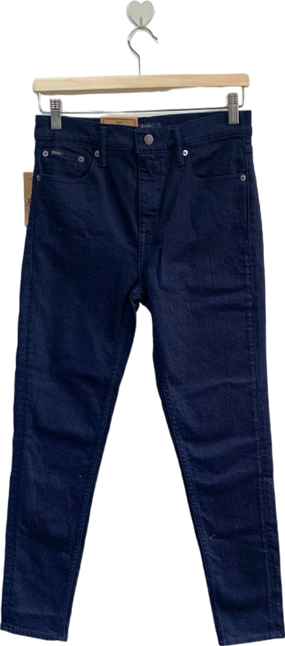 Polo Ralph Lauren Indigo The Tompkins Skinny High Rise Ankle Jeans Size 27