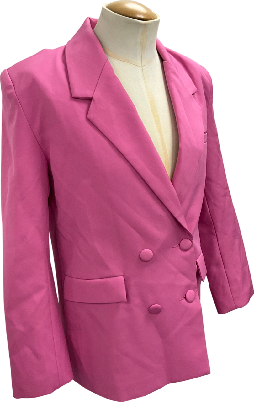 SLA the label Pink Oversized Blazer UK M