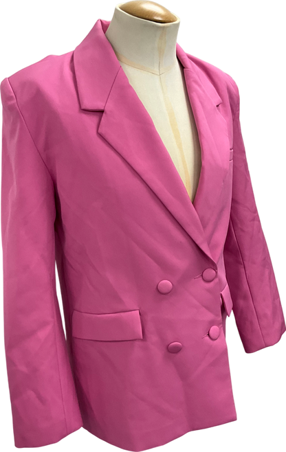 SLA the label Pink Oversized Blazer UK M