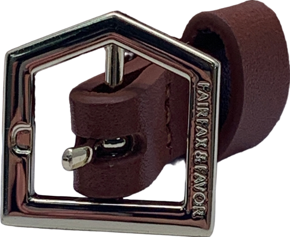 Fairfax & Favor Brown Leather Tan Belt  UK S