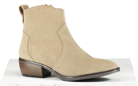 The White Company Grey Western Ankle Boots In Mushroom UK 8 EU 41 👠